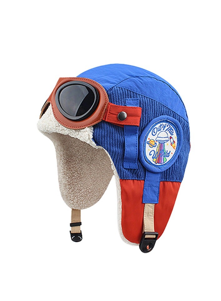 Generic Winter Trapper Hat Aviator Hat with Goggles Ear Flaps  Pilot Cap for Men Women Cold Weather Ski Hat - Image 1