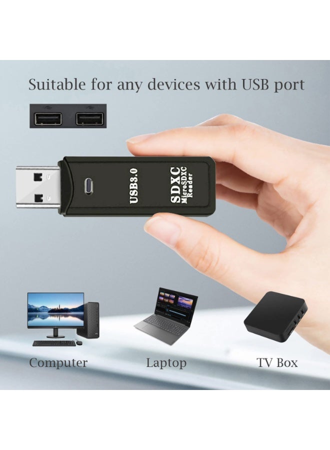 fantasize USB 3.0 SD Card Reader, Micro SD Card to USB Adapter TF Card Reader Camera Memory Card Reader for PC Laptop - Image 4