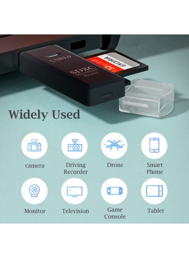 fantasize USB 3.0 SD Card Reader, Micro SD Card to USB Adapter TF Card Reader Camera Memory Card Reader for PC Laptop - Image 3