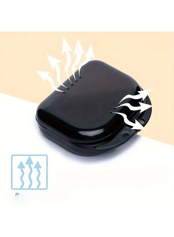 2 Pcs Odorless Denture Case With Stomata Suitable For Invisible Teeth And Night Mouthguard Locking Travel Essential Secure Denture Holder Stylish Protector Dental Storage Box For Orthodontic Patients - Image 4