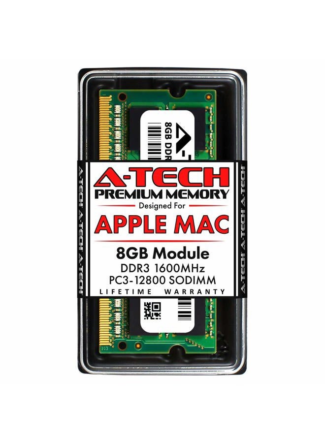 8GB RAM for Apple MacBook Pro (Mid 2012), iMac (Late 2012, Early/Late 2013, Late 2014, Mid 2015), Mac Mini (Late 2012) | DDR3 1600MHz PC3-12800 2Rx8 204-Pin SODIMM Memory Upgrade Module