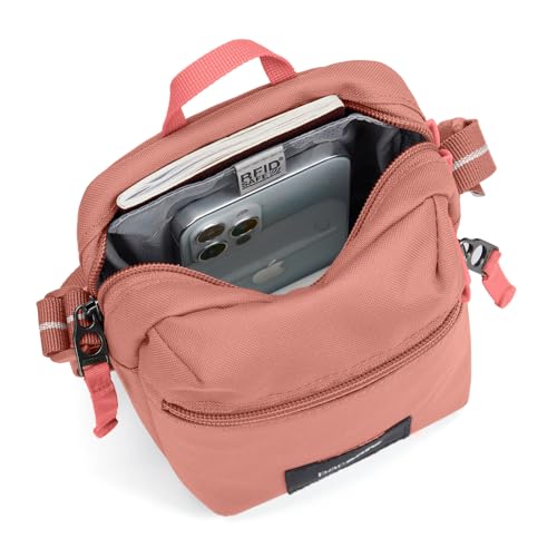 Pacsafe GO Anti Theft Micro Crossbody, Rose - Image 4