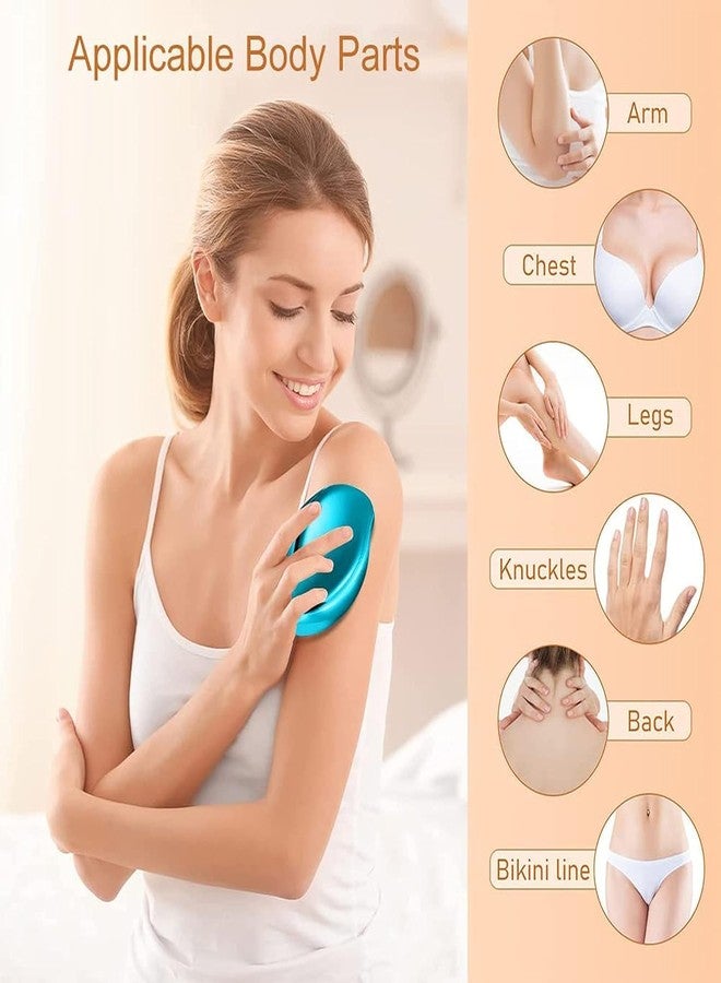 PEAKTASTE مزيل شعر غير مؤلم للنساء والرجال - تقنية النانو البلورية المطورة، حجر إزالة شعر قابل لإعادة الاستخدام للجسم والساقين - Image 3