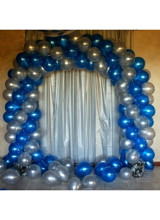 Balloonistics Metallic HD Toy Balloons - Frozen Theme, Blue/Silver (Pack of 50)  - Image 2