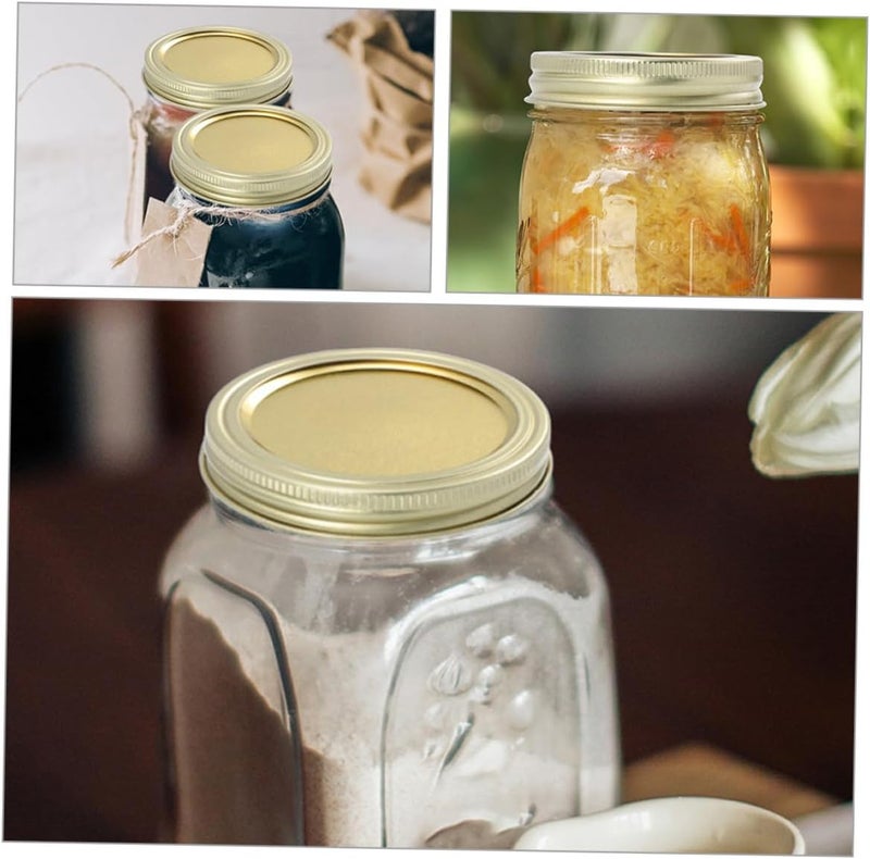 Demand fit global economical quality Stainless Steel Regular Mouth Jar Lids and Bands Airtight Metal Canning Jar Caps Set 24pcs 70mm Lids Rings Reusable Storage Sealing Covers and Home Food Preservation Transit damage prevent build Mountain region eligible ship On-demand local restock Varied size selections Working day delivery service Balanced universal design Nationwide delivery Long term use design Multi-demand satisfied design Repeated detach compatible build Upgraded simple practical design Global upgraded economical craftsmanship Storage burden minimized build Lightweight Easy assemble Neat shape Proper storage environment Global assemble options Globally engineered build Replaceable parts Surface safe Month-round consistent deliver Authorized haulage delivery Transparent body - Image 4