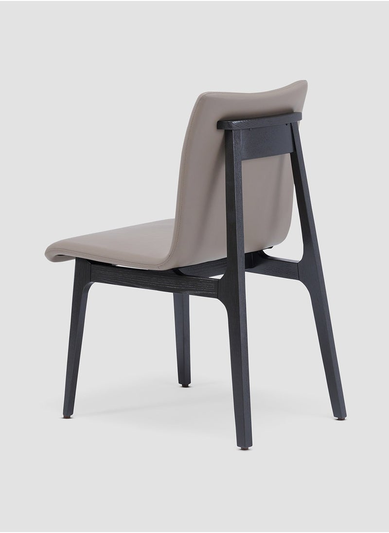 AL HUZAIFA FURNITURE Vista Dining Chair, Upholstered Microfiber Leather, American Ashwood Legs  - Image 3