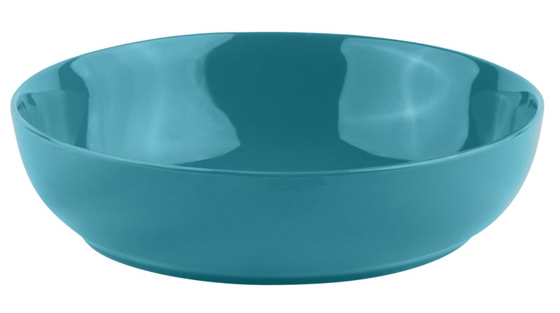 KooK Pasta Bowl, Salad Bowls, Soup, Serving Bowls, Ceramic, Large Capacity, Microwave & Dishwasher Safe, Set of 4, 40 Oz,(Ocean Blue) - Image 2