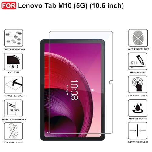 CEDO Lenovo Tab M10 (5G) 10.6 inch Tempered Glass | Screen Protector Clear Tempered Glass for Lenovo Tab M10 (5G) 10.6 inch - Image 3