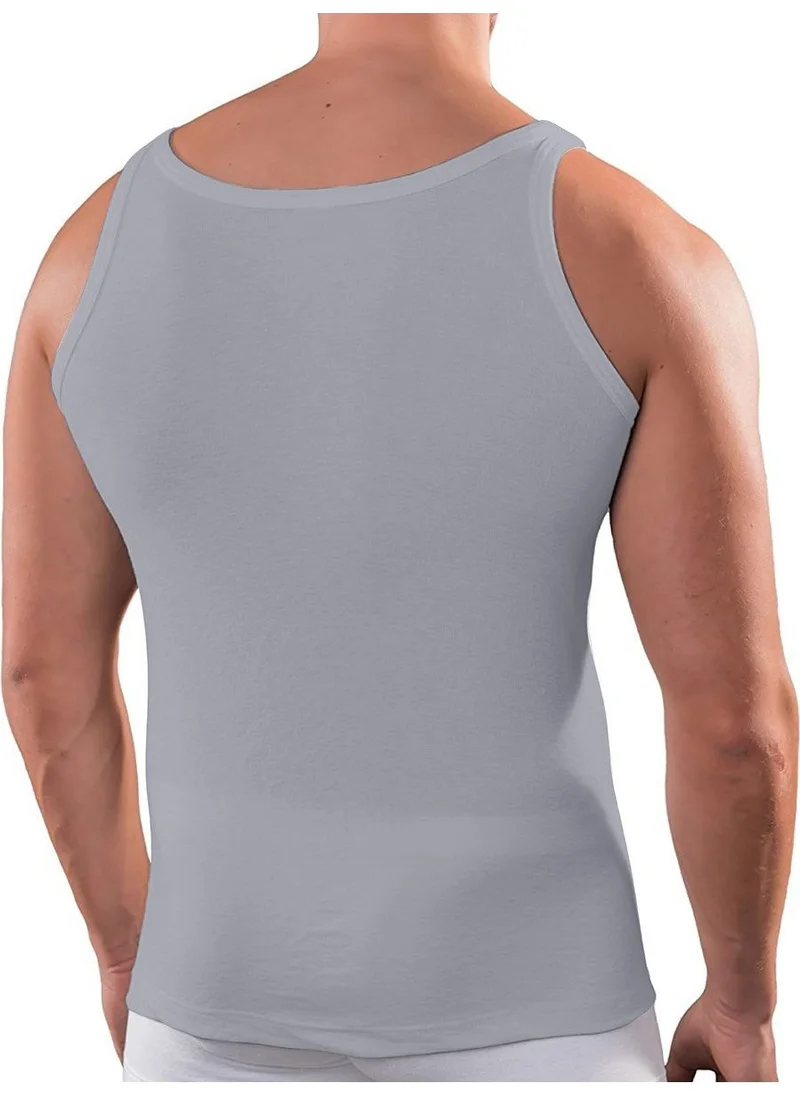 Anthony Jackson Box of 5 Premium Classic Men's Undershirt Alexander Extra Long - Combed Thin Twill Organic Cotton