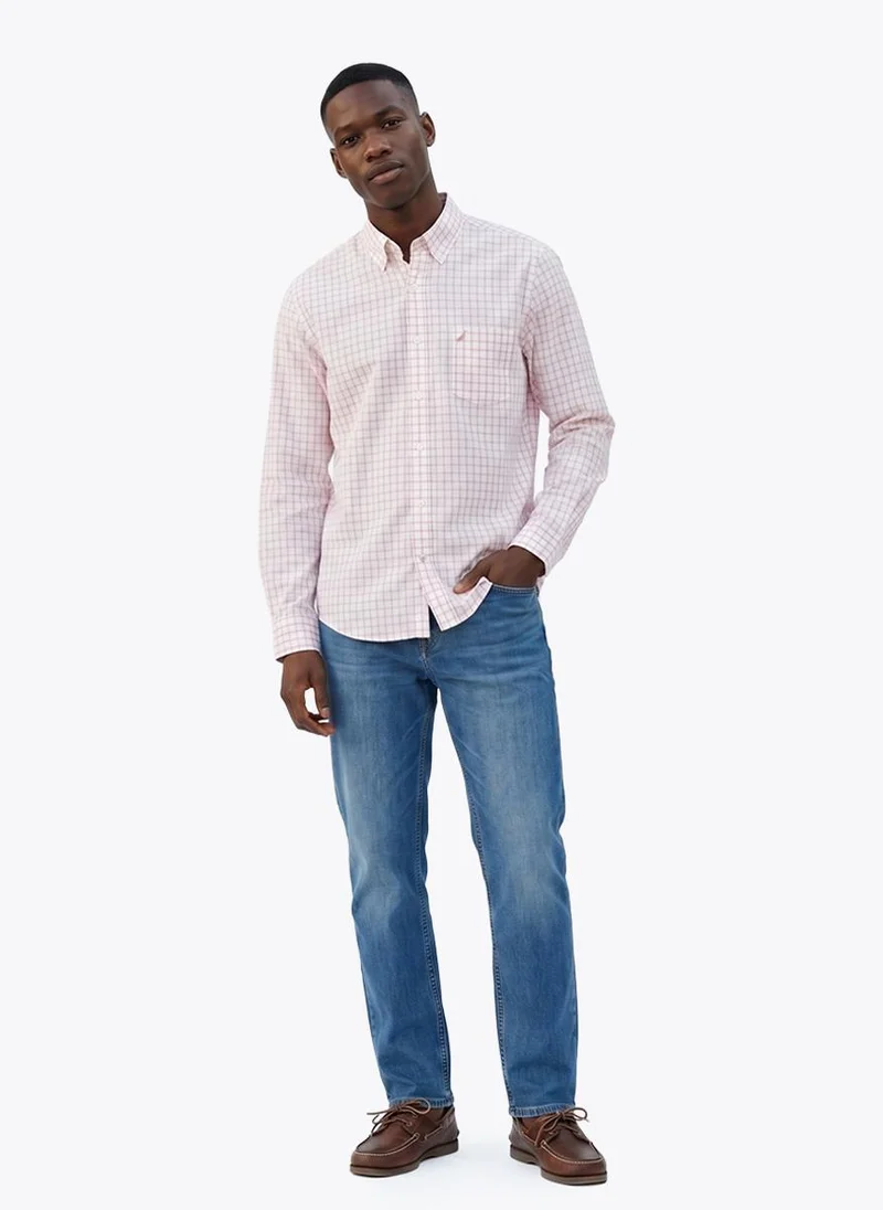 NAUTICA  Men's Long Sleeve Yarn Dyed Shirt for Men | Best Price UAE