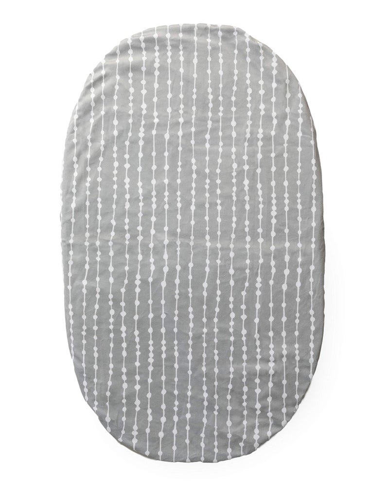 4moms mamaRoo Sleep Waterproof Bassinet Sheet - Beads, Grey - Image 3
