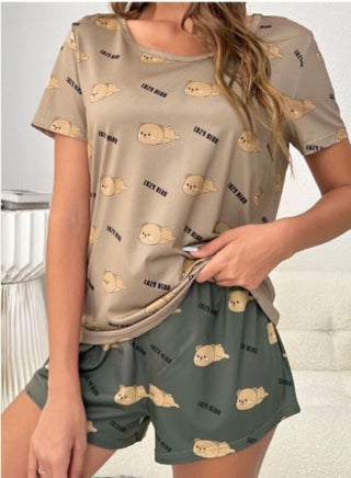 Cartoon Bear & Letter Graphic PJ Set - pzsku/ZB8E16348690DC96C8942Z/45/_/1688567989/bf58abe6-c627-48e2-ac45-39321680ef82