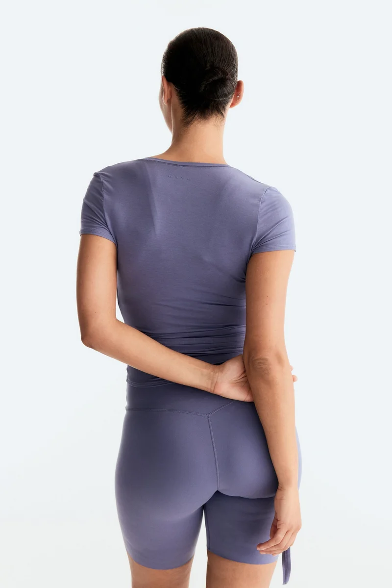 H&M  Sports wrap top in modal for Women | Best Price UAE