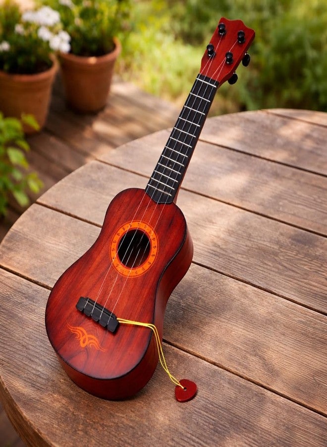 Boriva 4-String Guitar for Kids | Children’s Musical Instrument Educational Toy | Beginner Ukulele Style Guitar with Real Musical Sound | Best Gift for Boys & Girls - Image 1
