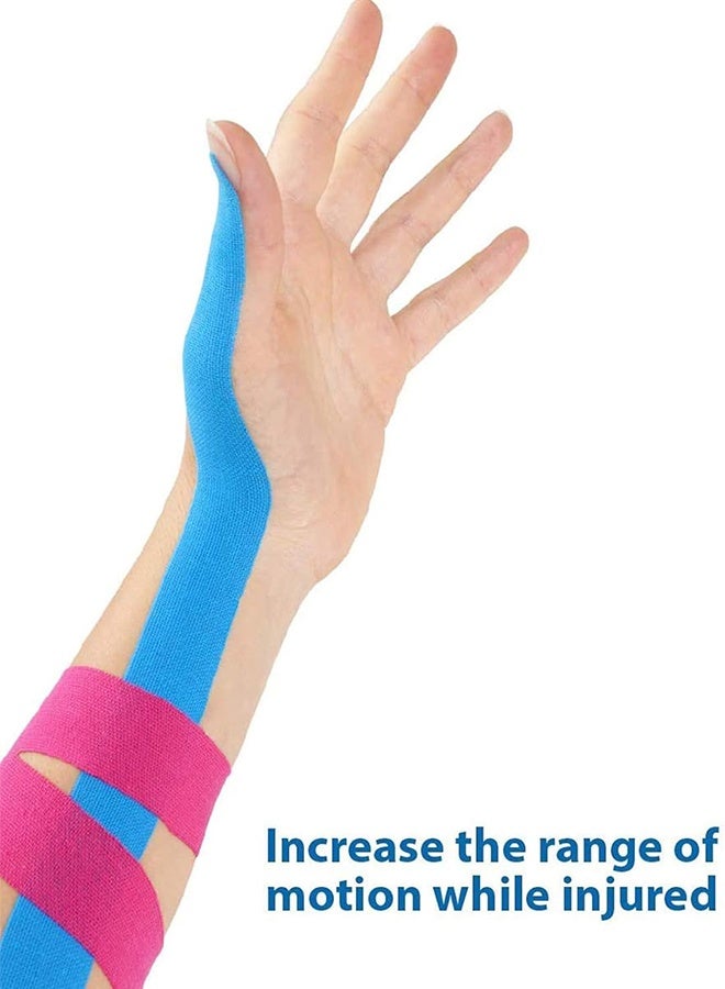 Ocean Kinesiology Tape, 1 Roll 5cm x 5m Breathable Cotton Sports Tape, Muscle Tape Support, Physio Tape, Kinetic Tape, Running Tape for Ankle, Knee Pain, Elbow and Shoulder Muscles (Black)  - Image 4