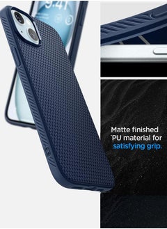Spigen غطاء حماية ليكويد إير لهاتف آيفون 15 - أزرق داكن  - Image 4