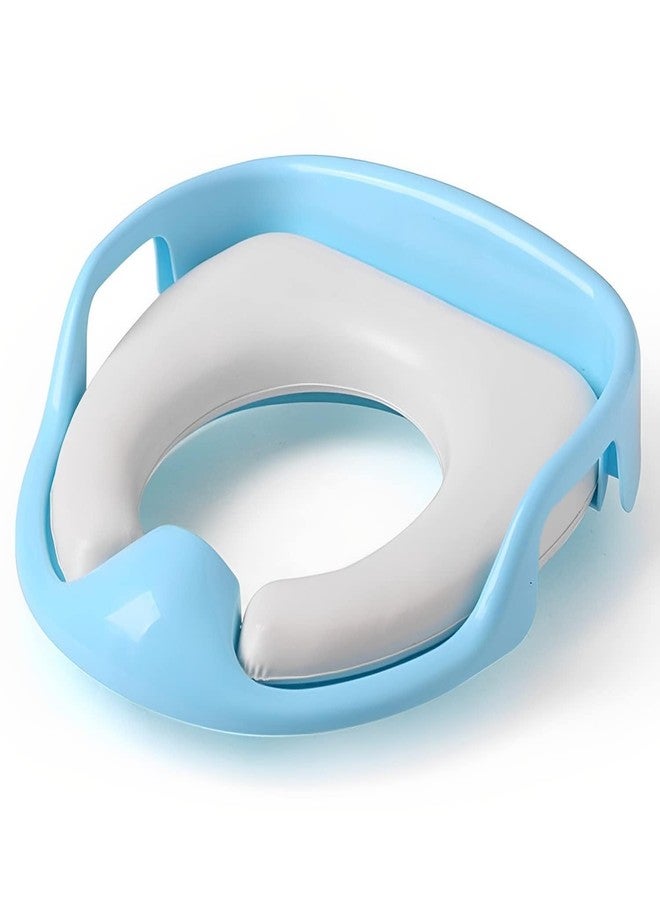 ATCAN Baby Potty Training Seat - Kids Toilet Seat 1-5 Years with Anti-Slip Buckle, 4 Anti-Skid Pads, Removable PVC Soft Cushion, Safety Handles, Safe Toilet Trainer Ring for Boys & Girls - Image 1