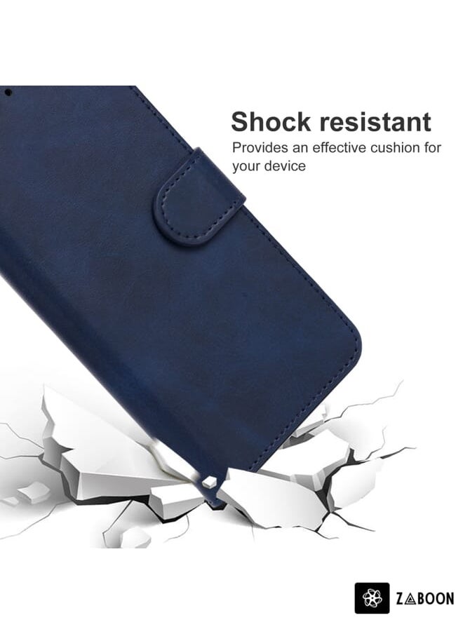 Green Tiger - Leather Phone Case For Alcatel TCL A3X A600DL(Blue) - Image 1