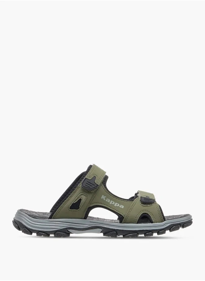 كابا Men's Strappy Sandals With Hook And Loop Closure
