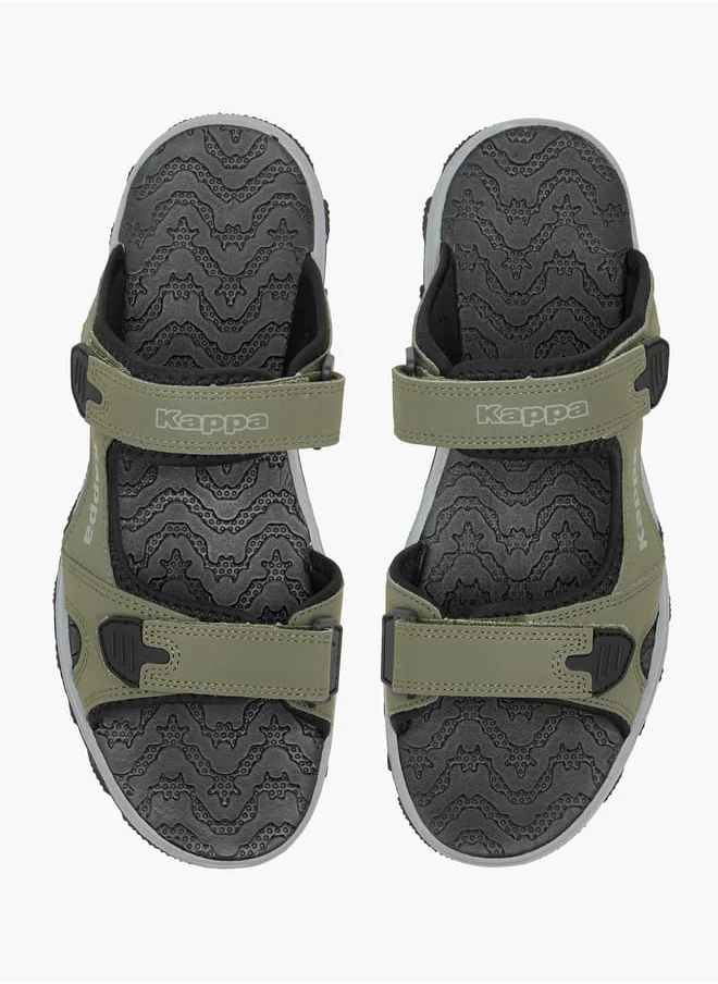 كابا Men's Strappy Sandals With Hook And Loop Closure
