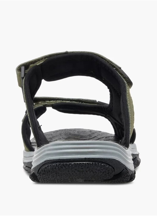 Kappa Men's Strappy Sandals With Hook And Loop Closure