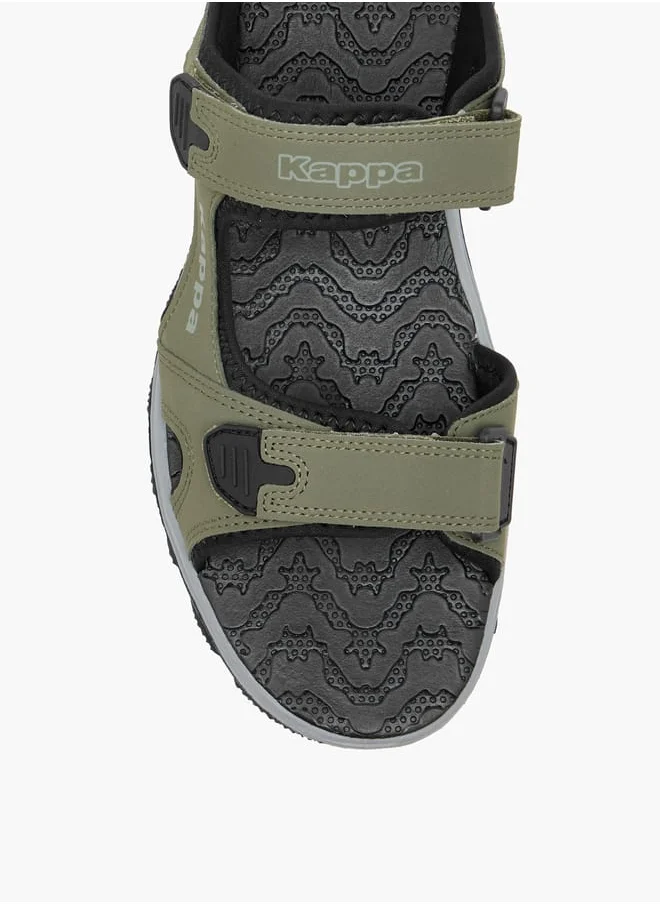 Kappa Men's Strappy Sandals With Hook And Loop Closure