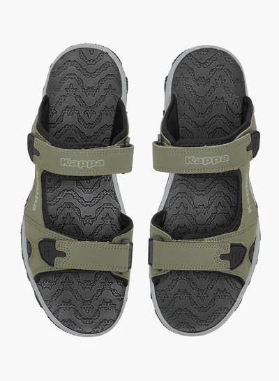 Kappa Men's Strappy Sandals With Hook And Loop Closure