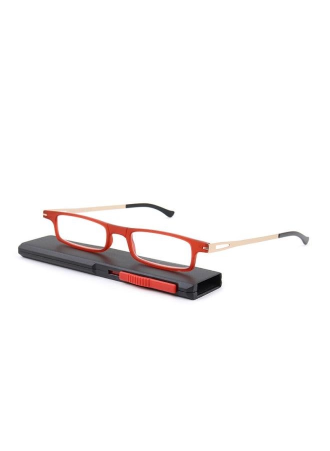 نيبمينينت Anti-blue Light Reading Glasses Tr Metal Lightweight Easy To Carry High Definition Creative Push-pull Case Middle-aged And Elderly 
