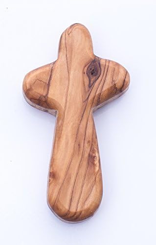 Zuluf 42 Palm Cross to Hold in Your Hand  Holy Land Olive Wood  Prayer Cross for Hand  Christian Gift From Bethlehem CRS003