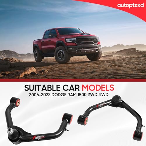Autoptzxd 2-4" Front Upper Control Arm for Ram 1500 2006-2022, Suspension Adjustable Control Arms with Ball Joint fit for Dodge 1500 2WD 4WD - Image 3