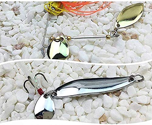 Drchoer Colorado Spinner Blades for Walleye Rig: 200-Piece Spinnerbait Blades Assortment Kit Size 1 2 3 3.5 - Fishing Spinner Baits Spoons Lure Making Supplies - Image 4