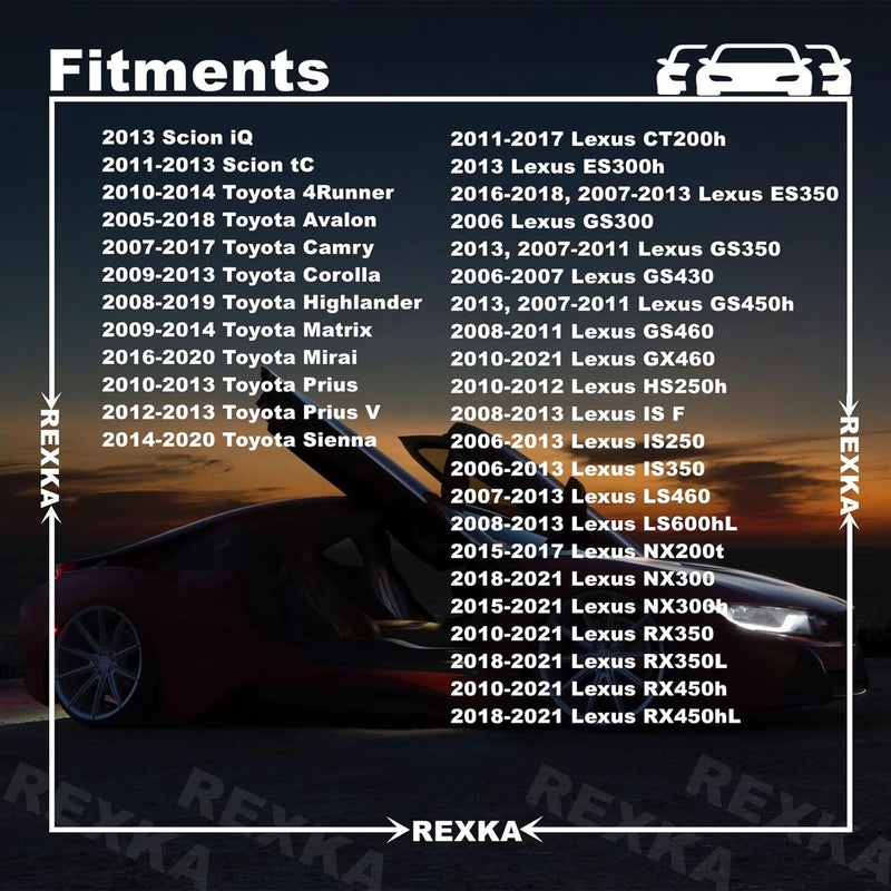 Rexka 20pcs Engine Cover Clips Grille Push-Type Retainer Fasteners 7mm Hole for Toyota Lexus 90467-07211 4Runner Avalon Camry Land Cruiser Prius GX460 IS250 RX350 - Image 3