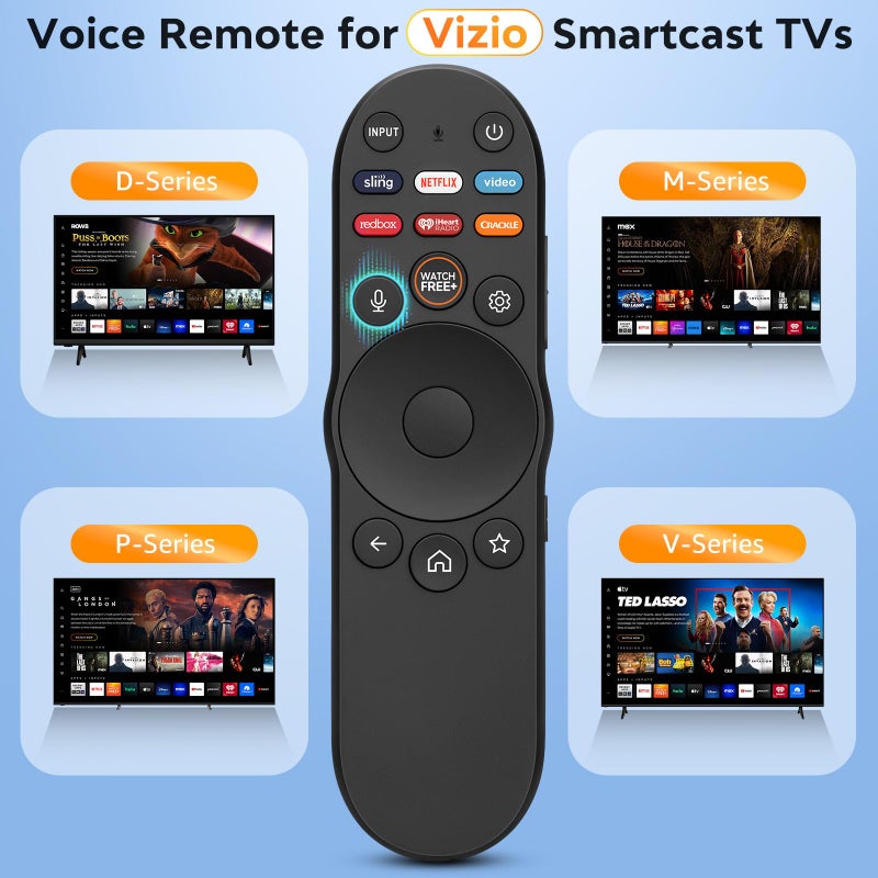 OMAIC Voice Remote Control for Vizio-Smart-TV-Remote-Replacement XRT270 for Vizio FHD 4K Quantum D/P/M/V-Series Smart TV - Image 2