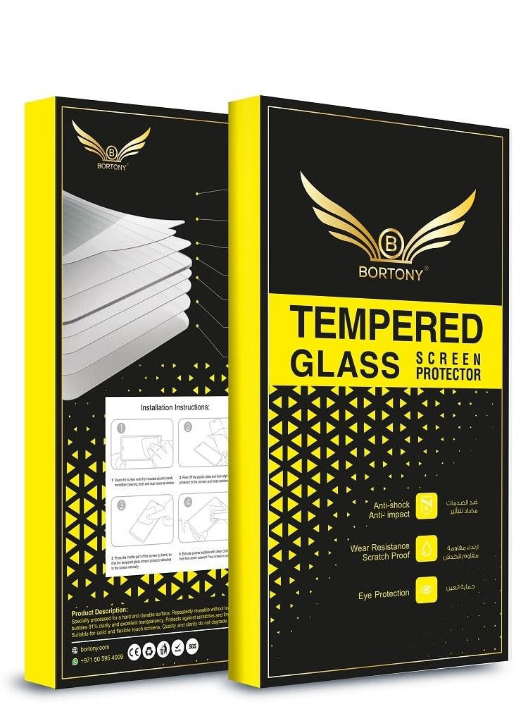 BORTONY 2-Piece Tempered Glass Screen Protector for Apple iPhone 12 Pro - Image 2