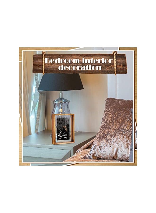 The Bros 2 Pcs Rustic Floating Frames, Pressed Flower Display Frames Double-sided Acrylic Frames Wooden Plant Specimen Frames Double-sided Photo Display Herbarium Specimen Frames for Desktop - Image 5