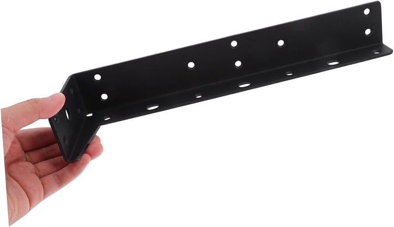 قوس رف ثقيل أسود مثبت على الحائط للأرفف - Image 4