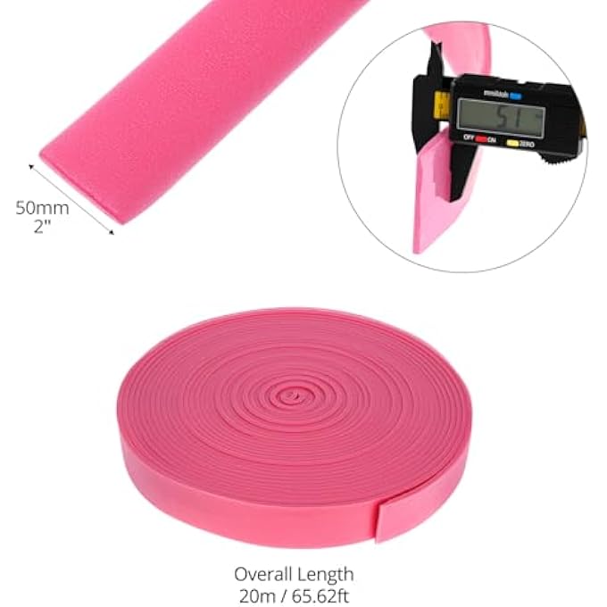 SELF-ADHESIVE EDGE INSULATION STRIPS, 50 MM X 5 MM X 20 M, POLYESTER FOAM JOINT TAPE FOR UNDERFLOOR HEATING, THERMAL AND ACOUSTIC INSULATION - Image 2