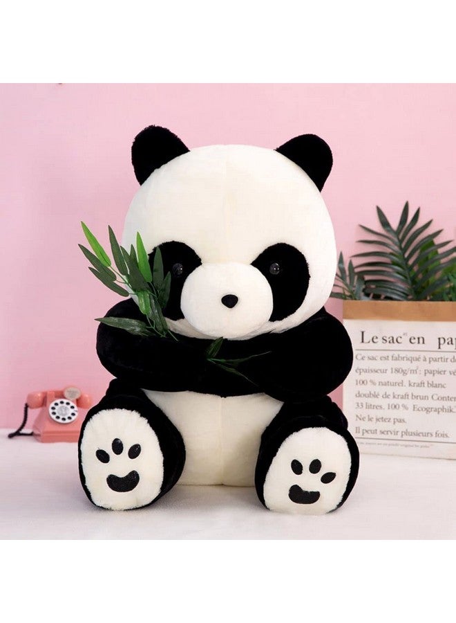 تيكلز لعبة حيوان روكي باندا العملاقة الكبيرة المحشوة الناعمة كهدية عيد ميلاد للأطفال (اللون: أسود وأبيض؛ الحجم: 30 سم) - Image 1