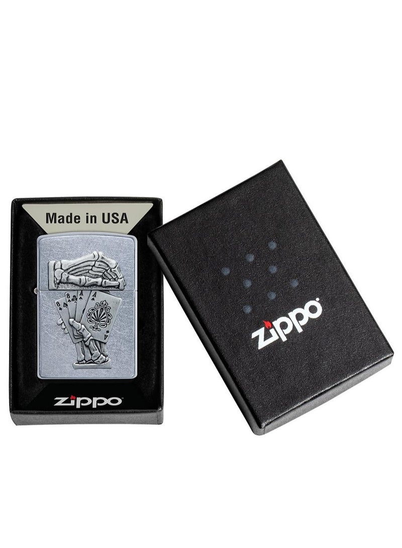 Zippo Mans Hand Surprise Emblem Design Street Chrome Windproof Lighter - Image 3