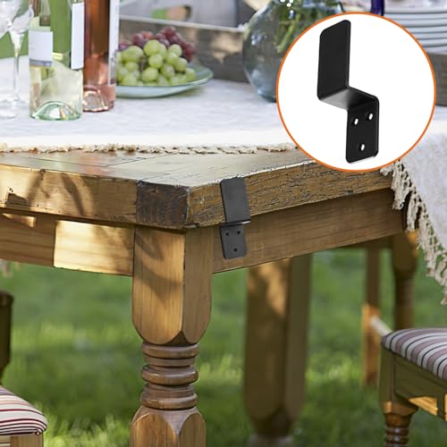 Xingwenhao 1.5x2.5 Door Barricade Brackets, 4 Pcs Drop Open Bar Security Door Barricade, Heavy Duty Z-Shape Black Bar Security Door Lock Brackets Fits 1.5x2.5 Boards, Home, Barn, Gate, Shed, Garage Security - Image 5