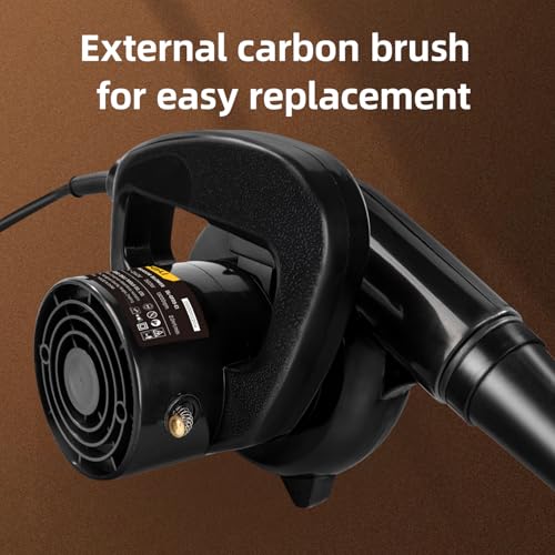 Deli DL-GF03-E1 500W Electric Air Blower 13000 RPM & 220V~240V with Switch Locking Blow Suction Dual Function for Home Office Car Pc Computer Garage Patio Garden Leaf Trash Cleaning (2.0 m3/min) - Image 5