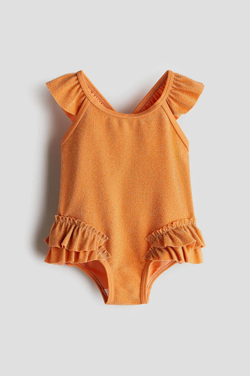 اتش اند ام Flounce-trimmed swimsuit