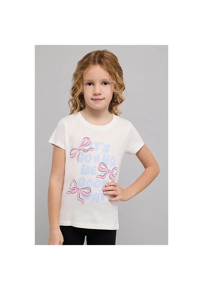 أر أند بي Printed T-Shirt with Crew Neck and Short Sleeves