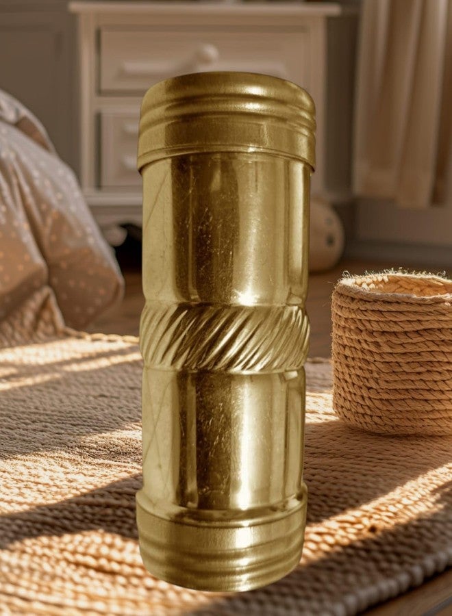 SOLINO Brass khaini Chunauti or Pital Container For Mouth Freshner/Tobacco/Surti/Khaini Chunauti Dibbi | Box | Peetal Chunauti,Golden - Image 1