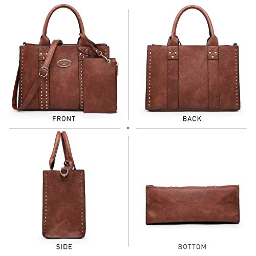 Dasein Purses Handbags for Women Tote Wallet Set Top Handle Satchel Shoulder Hobo Bag 3pcs - Image 3