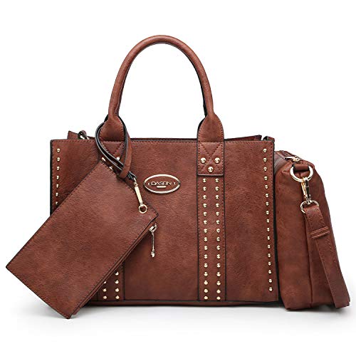Dasein Purses Handbags for Women Tote Wallet Set Top Handle Satchel Shoulder Hobo Bag 3pcs - Image 1