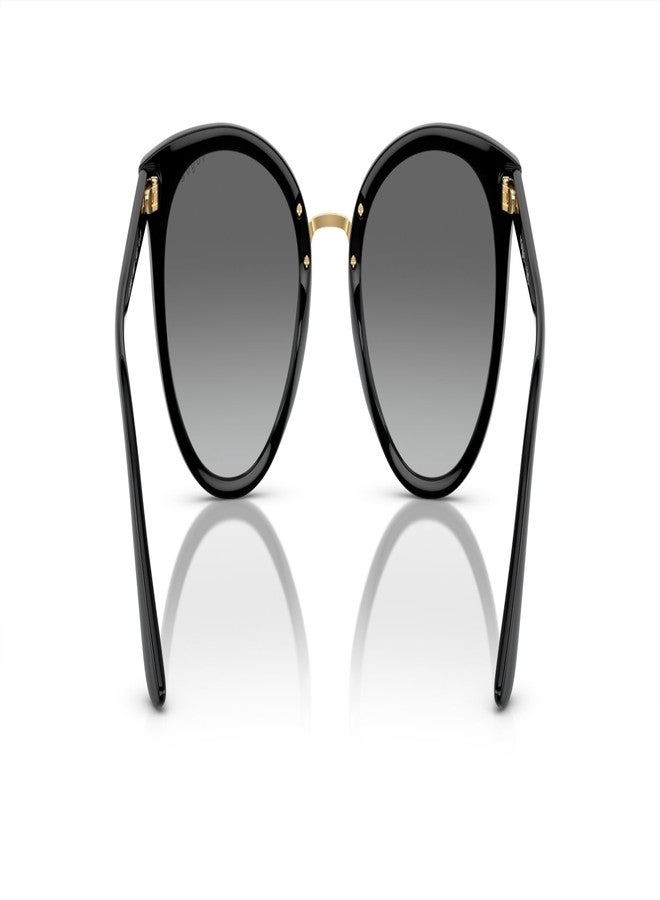 Vogue Eyewear Woman Sunglasses Black Frame, Grey Gradient Lenses, 54MM - Image 4