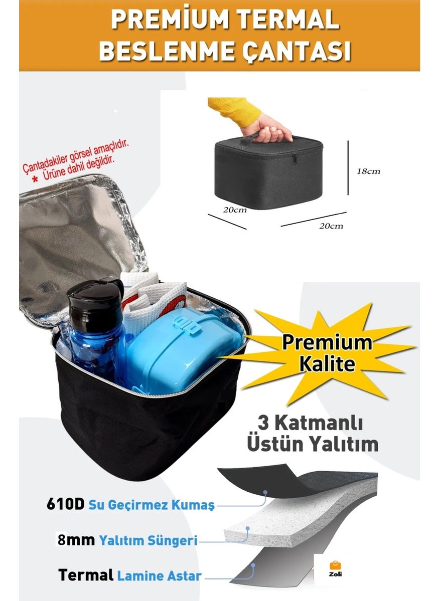 Zoli 8 Liter Thermos Bag Keeps Hot and Cold Special Aluminum Insulated Food Bag Lunch Box  - Image 3