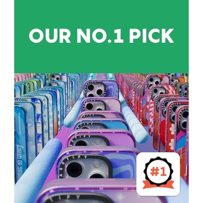 كاستيفي CASETiFY Impact Case for iPhone 15 【8.2ft 4X Military Grade Drop Protection/Compatible with Magsafe】 - Skater John -Hello My Friend 04 - Clear Black - Image 3