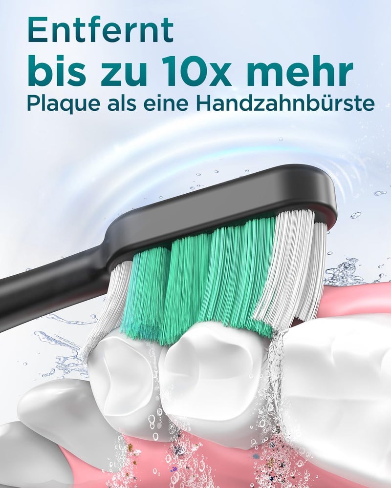 YTEATH PRO Electric Toothbrush Sonic Toothbrush for Adults and Children - Electric Toothbrush with 8 Brush Heads and 5 Modes. 90 Days Battery Life, 2 Minutes Smart Timer, Travel Case - Image 2